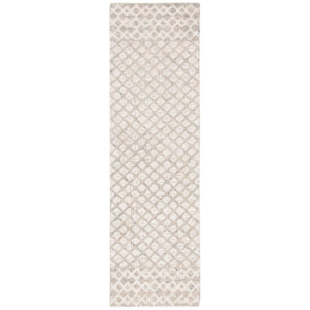 Safavieh 2 ft.3 in. x 8 ft. Abstract Runner Area Rug Ivory & Grey ABT203F-28